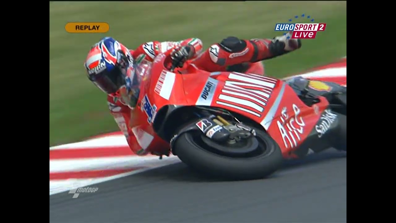 Sachsenring 2008 MotoGP Free Practice Session 2 Stoner [50fps Reupload]