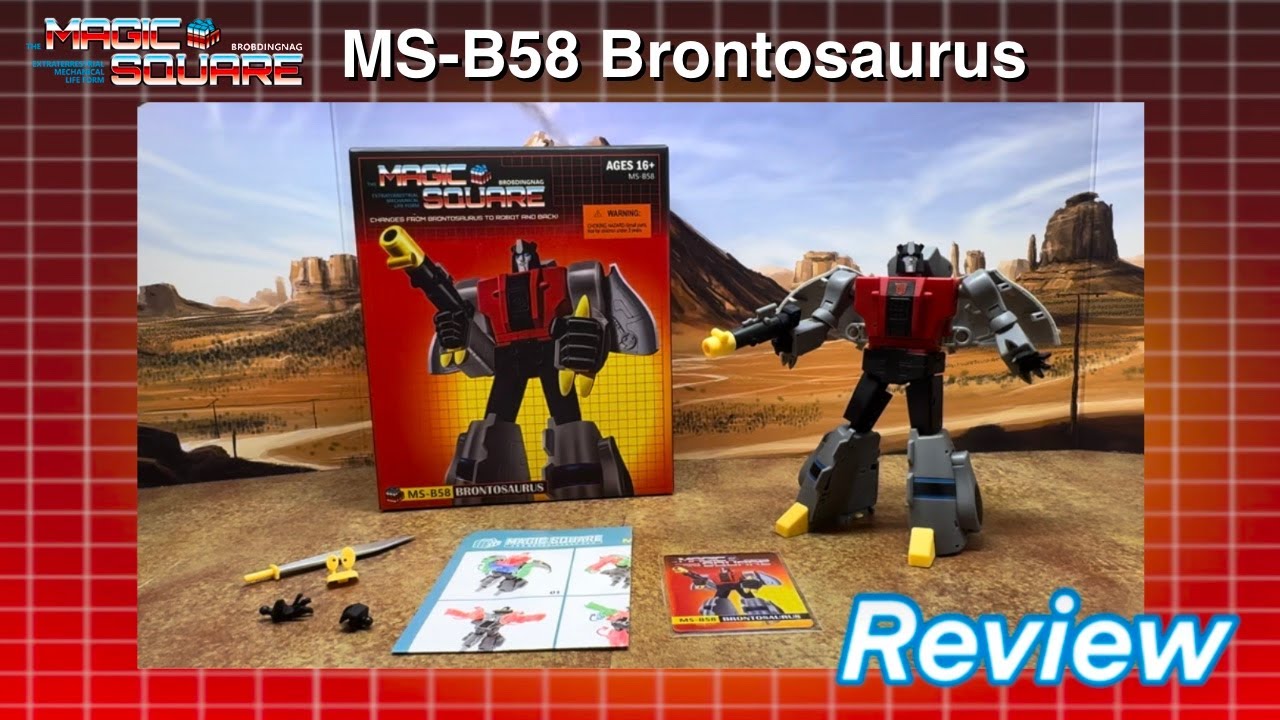 Magic Square MS-B58 Brontosaurus / Transformers Dinobot Sludge REVIEW