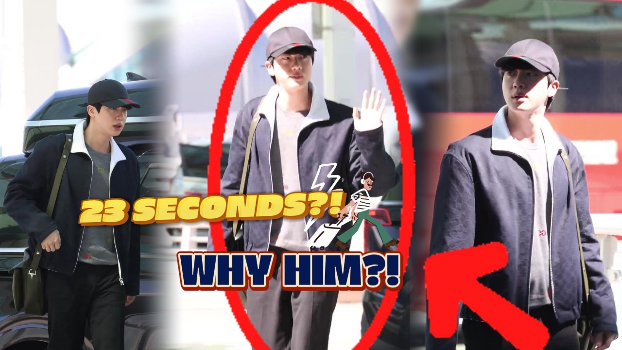 БЕЗУМИЕ! 23-секундное видео Kim Seokjin в аэропорту свело фанатов с ума 😱🔥