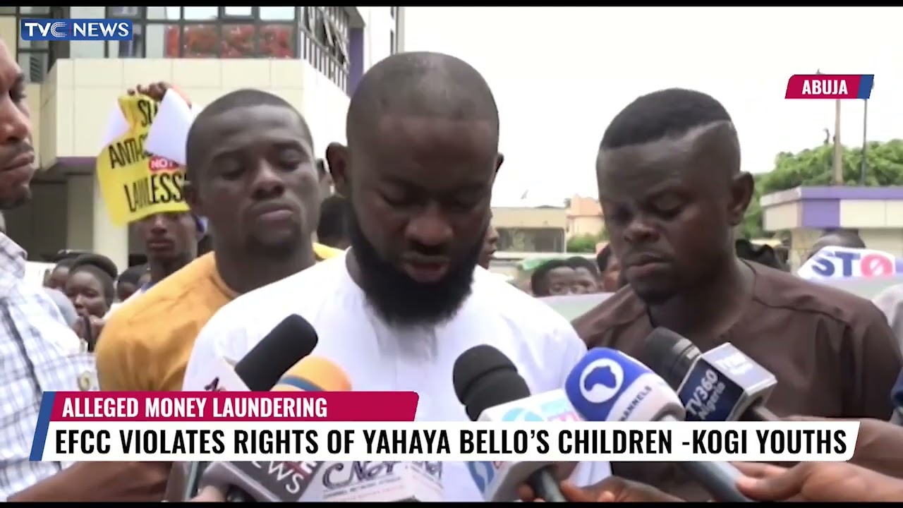 Kogi Youths Protest, Accuse EFCC Of Violating Rights Of Yahaya Bello's Children