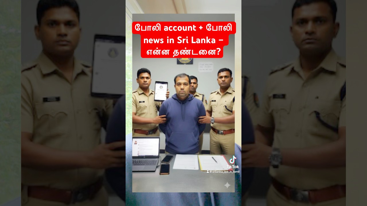போலி account + போலி news in Sri Lanka &ndash; என்ன தண்டனை?