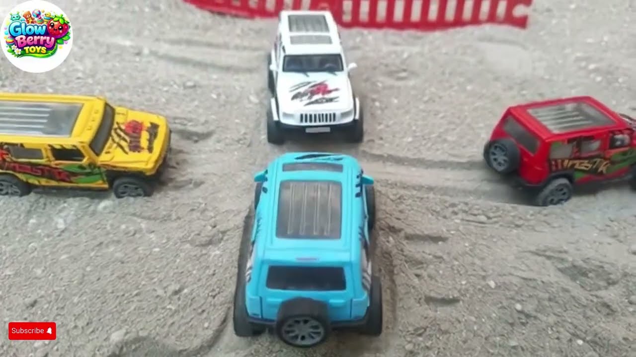 The Little Lovely Cars Racing in the Desert 🚗🏁🏜️🌈 | 3D Kids Fun Story