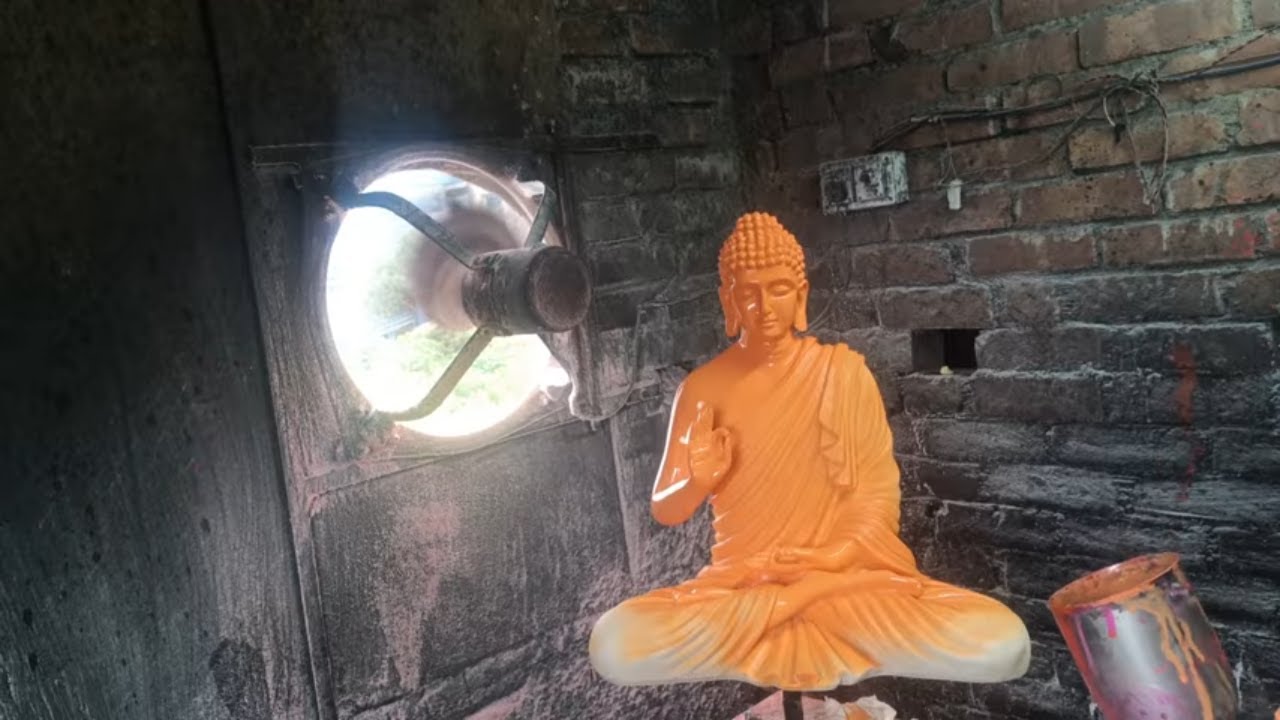 POLYSTONE 2 FT BUDHHA SPRAY PAINTING | BIG Buddha Gets a 2 Foot Poly Stone Makeover with Spray Paint