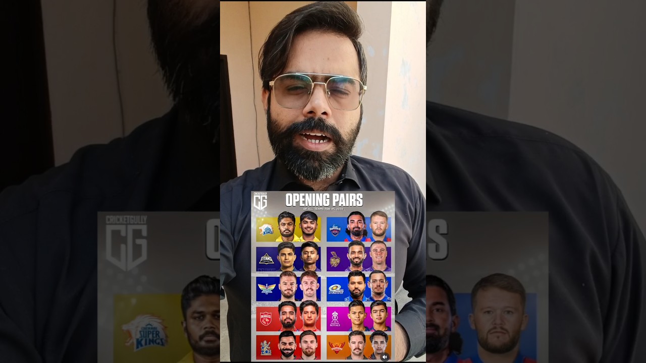 Opening Pairs of All Teams for IPL 2026 🔥🏏 Which Team Has Got the Most Destructive Opening Pair 🤔