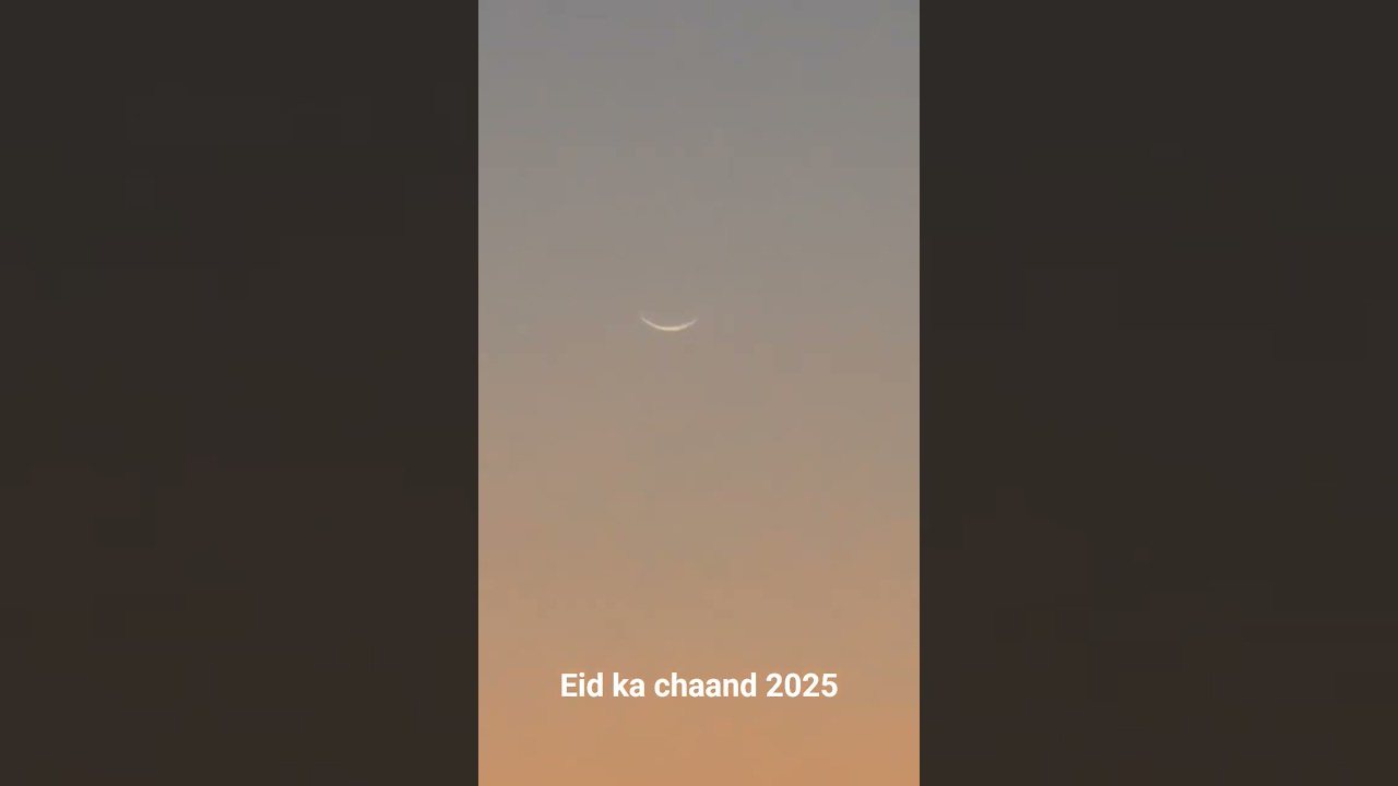 eid ka chand 2025 mubarak ho. moon sighting from Mumbai.