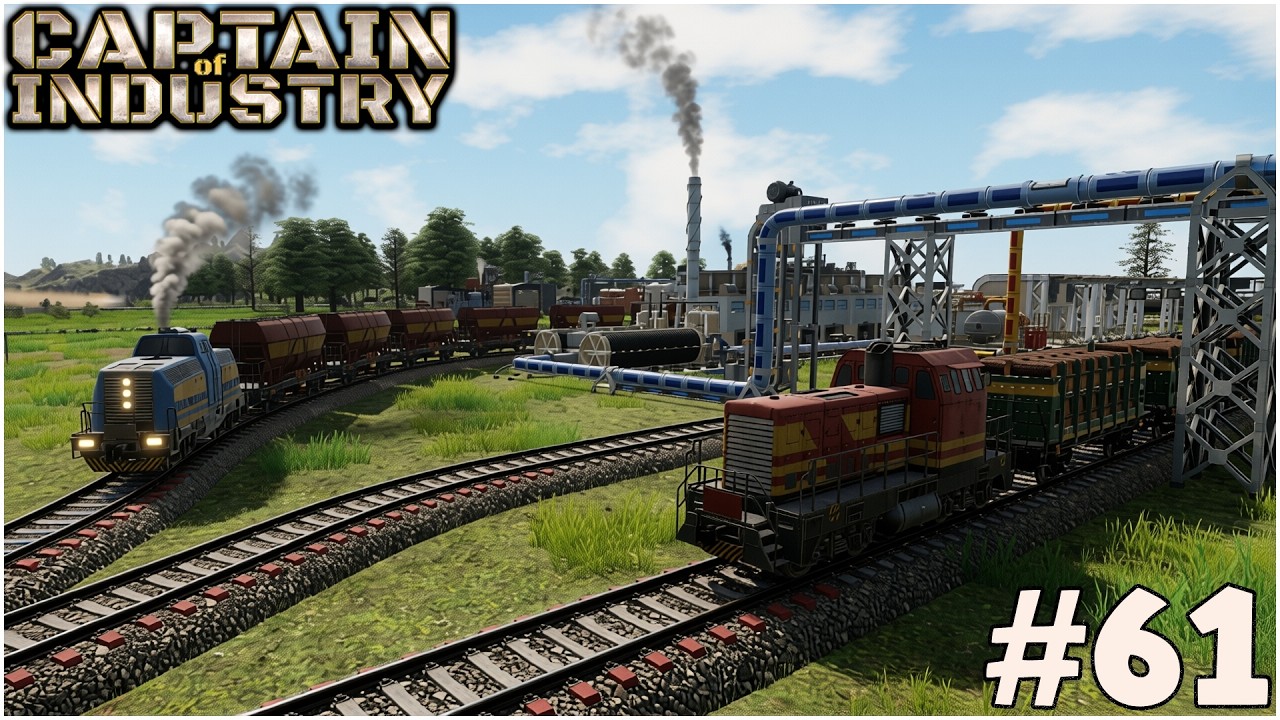 #61 UN TRENO ANCORA PIÙ LUNGO PER IL TRASPORTO DEL CALCARE - CAPTAIN OF INDUSTRY - GAMEPLAY ITA