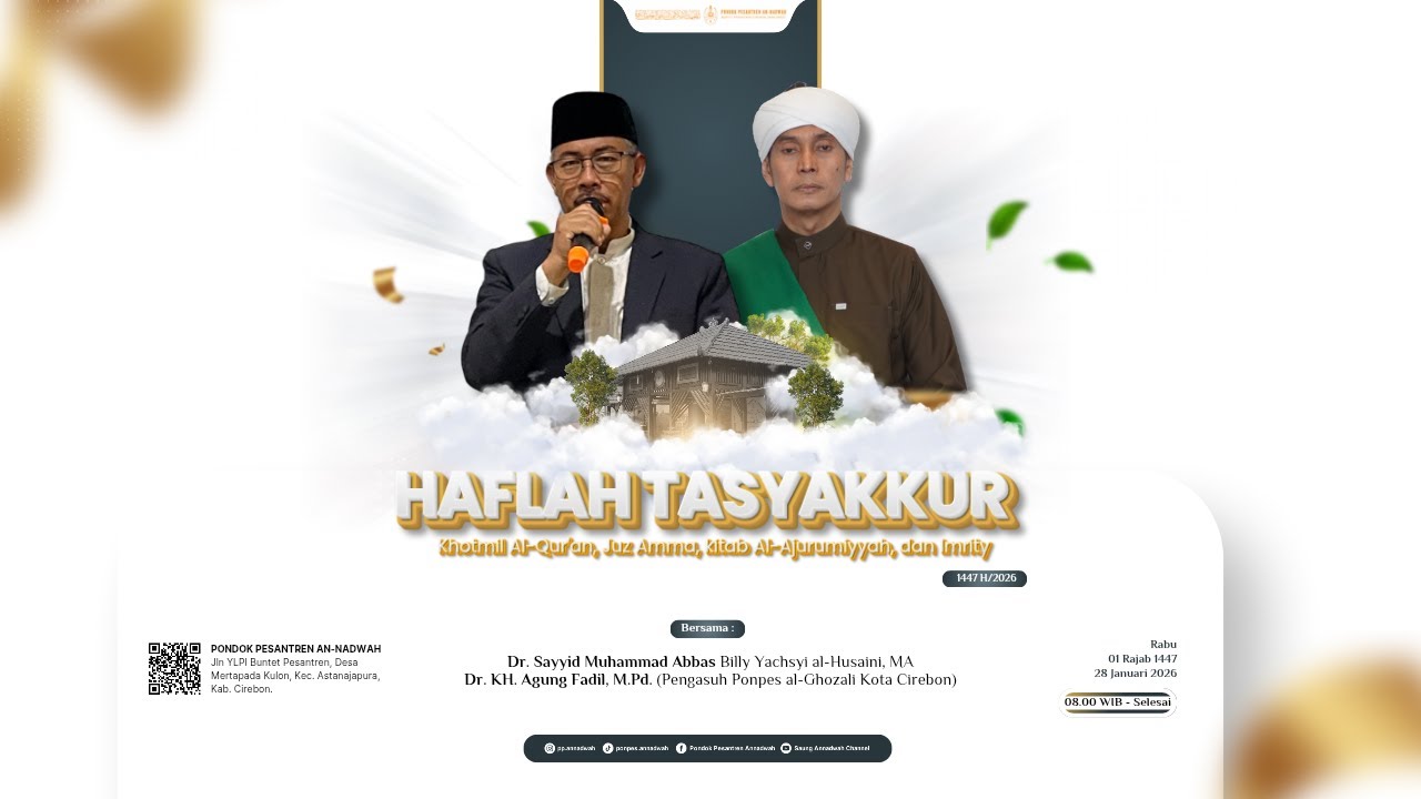 HAFLAH TASYAKKUR KHOTMIL AL-QUR'AN, JUZ AMMA, KITAB AL-AJURUMIYYAH, DAN IMRITHY