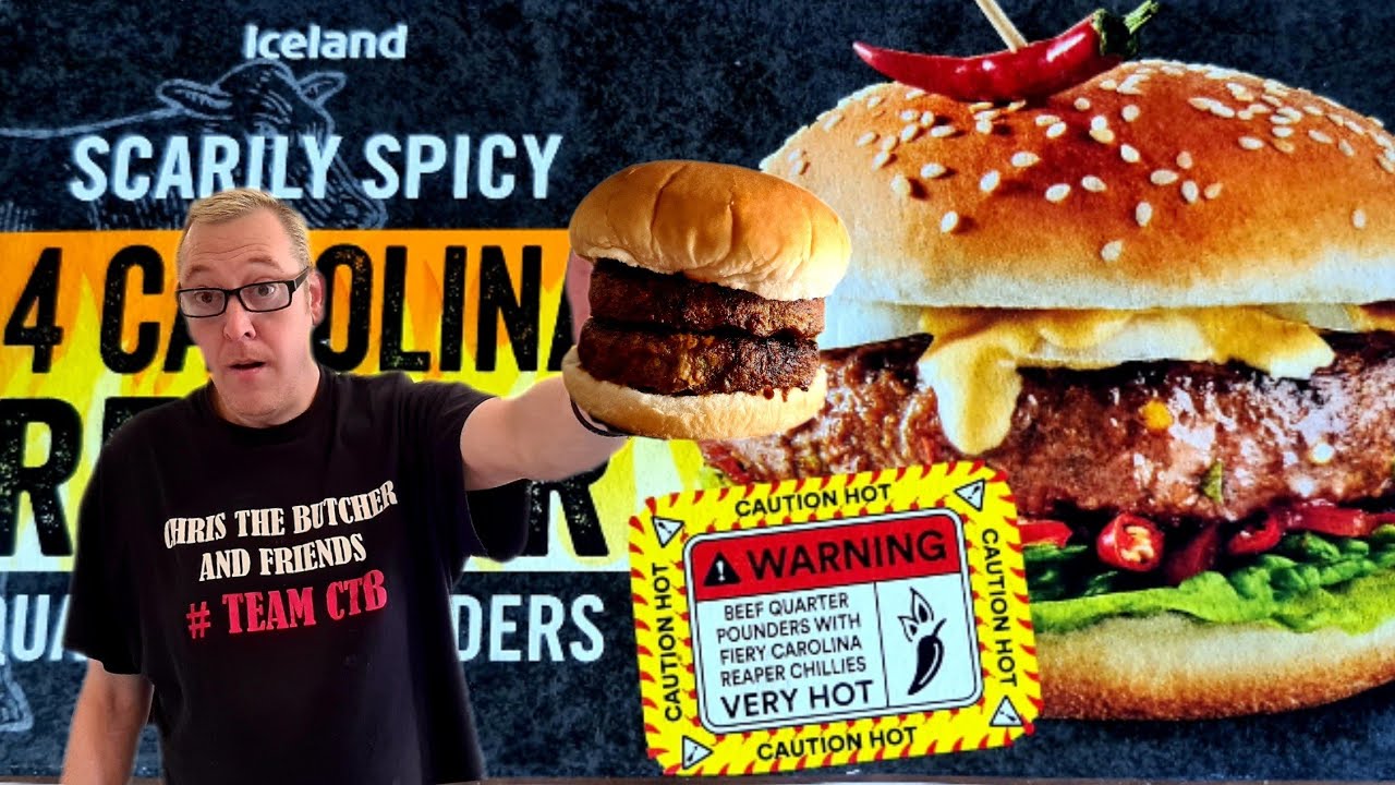 Scarily Spicy Carolina Reaper Quarter Pounder Burgers | From Iceland | Supercool Review