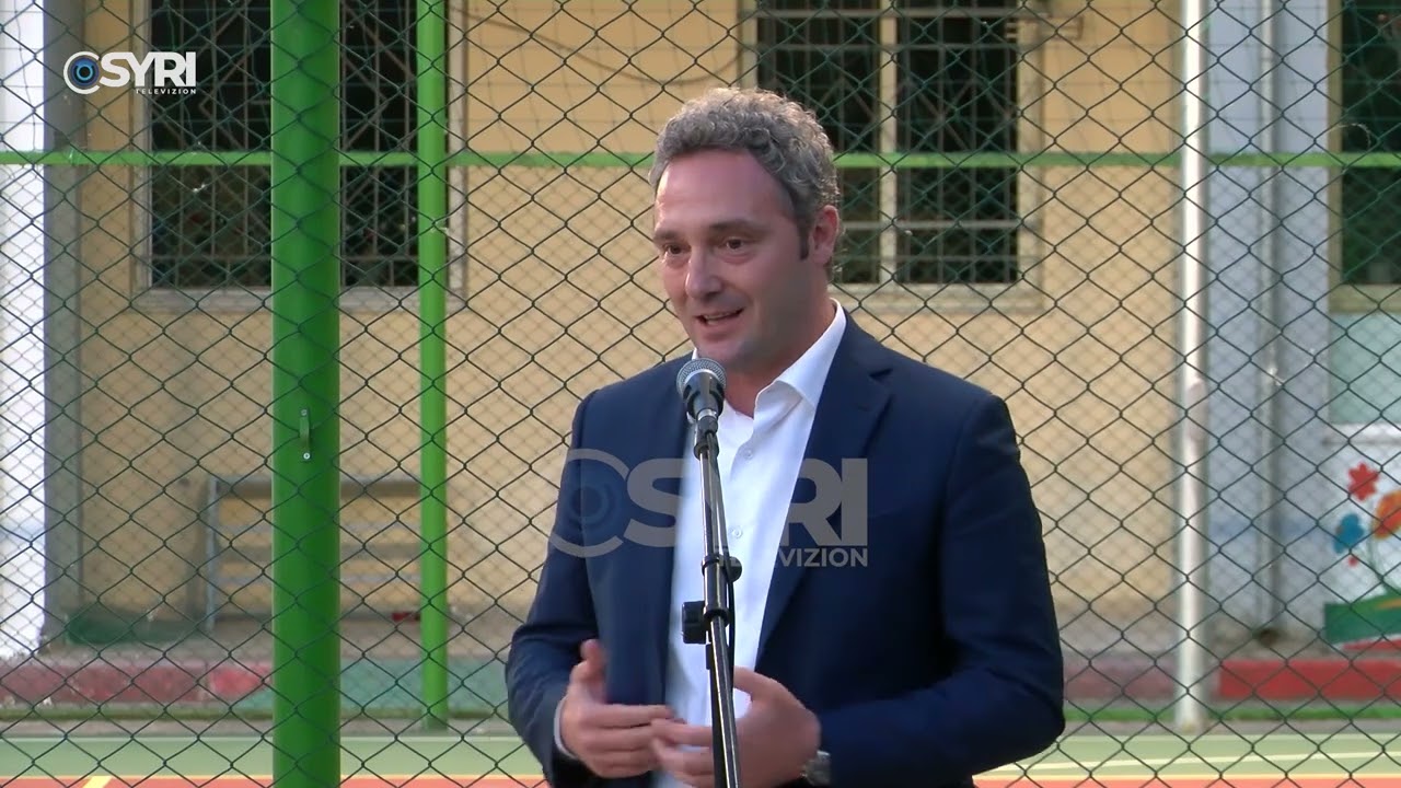Shkolla 'Ali Laçej' në Shkodër me terren të ri sportiv, në përurim kreu i bashkisë Bardh Spahia