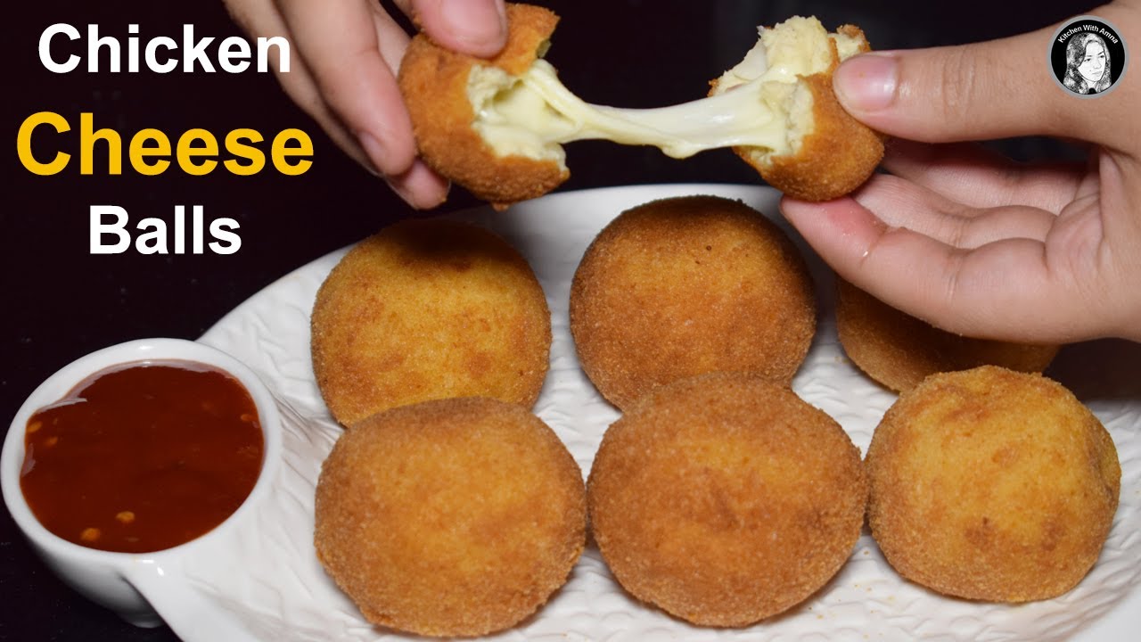 Chicken Cheese Balls - Cheesy Snack Recipe - Ramadan Recipes
