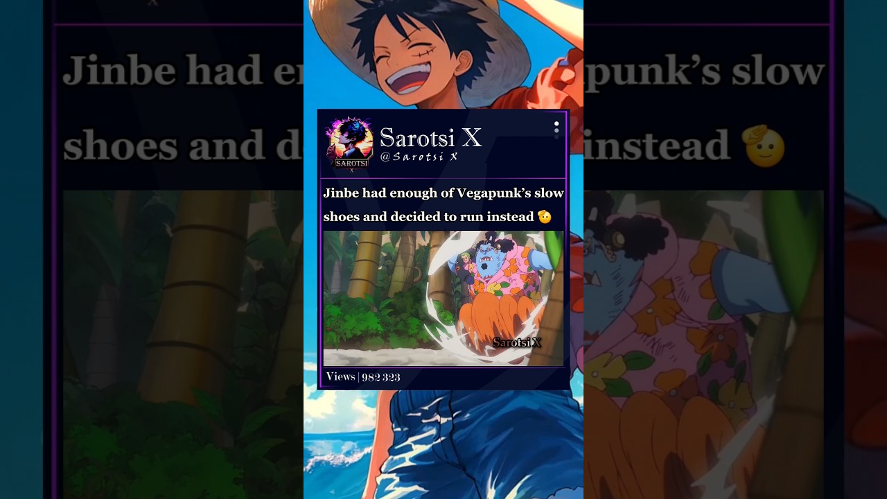 Jinbe is starting to act like a true Straw Hat 😂 #jinbei #zoro #vegapunk #onepiece