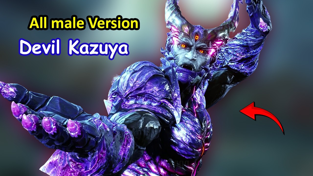 TEKKEN 8: True Devil Kazuya - Using All Rage Art (Male characters) | ProGamerSaga
