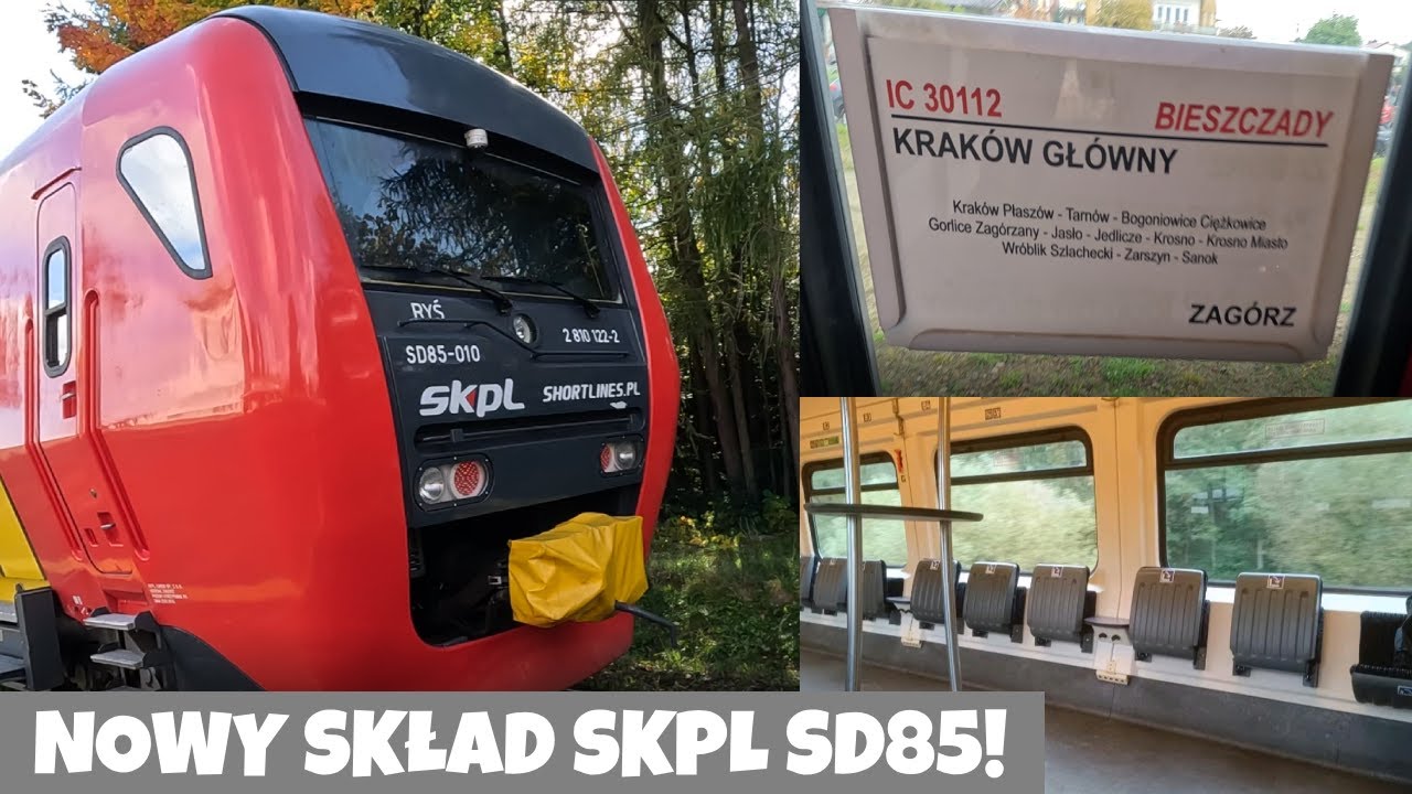 IC BIESZCZADY SKPL - Jak wygląda pociąg SD85? JEST WYGODA I LUKSUS!