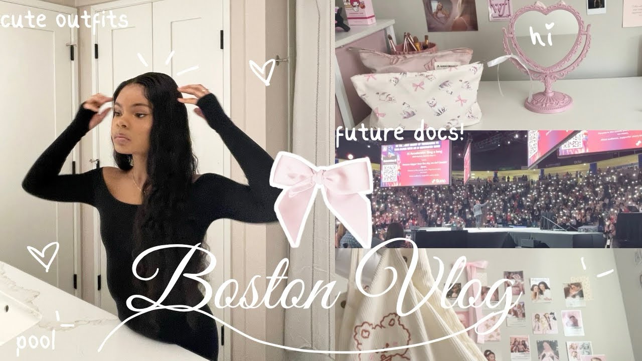 CONGRESS OF FUTURE MEDICAL LEADERS vlog⋆ ˚｡⋆🎀 going to boston, grwm, pretty hotel, etc!
