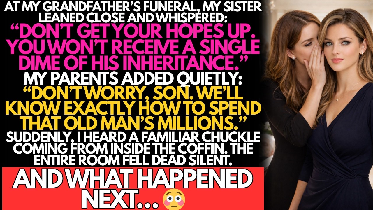 At my grandfathers funeral my parents said we will spend every last penny of his millions then came!