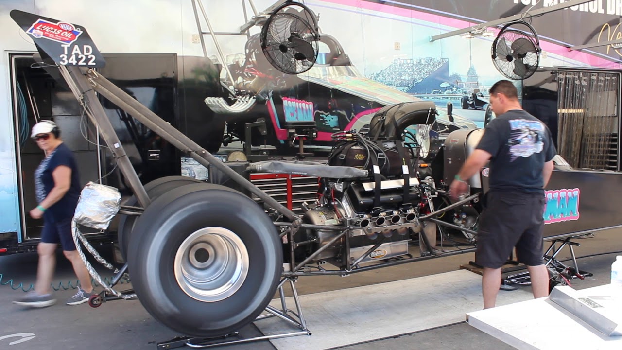 Top Alcohol Dragster - warm up