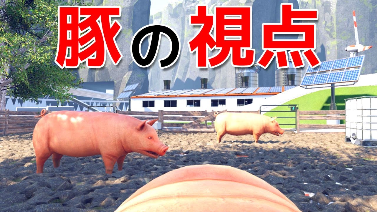 豚の視点で一生を追うゲームの結末がヤバすぎる