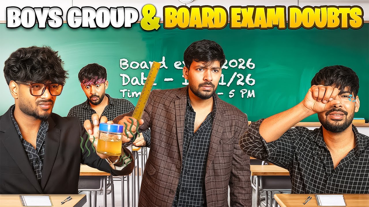 BOYS GROUP & BOARD EXAM DOUBTS 📚| VR Vines