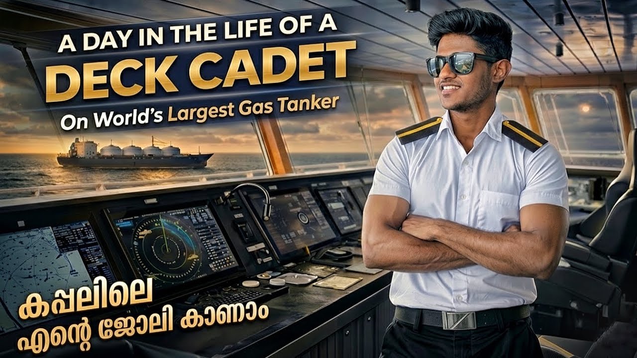 A DAY IN THE LIFE OF A DECK CADET ON WORLD&rsquo;S LARGEST GAS TANKER | MERCHANT NAVY 