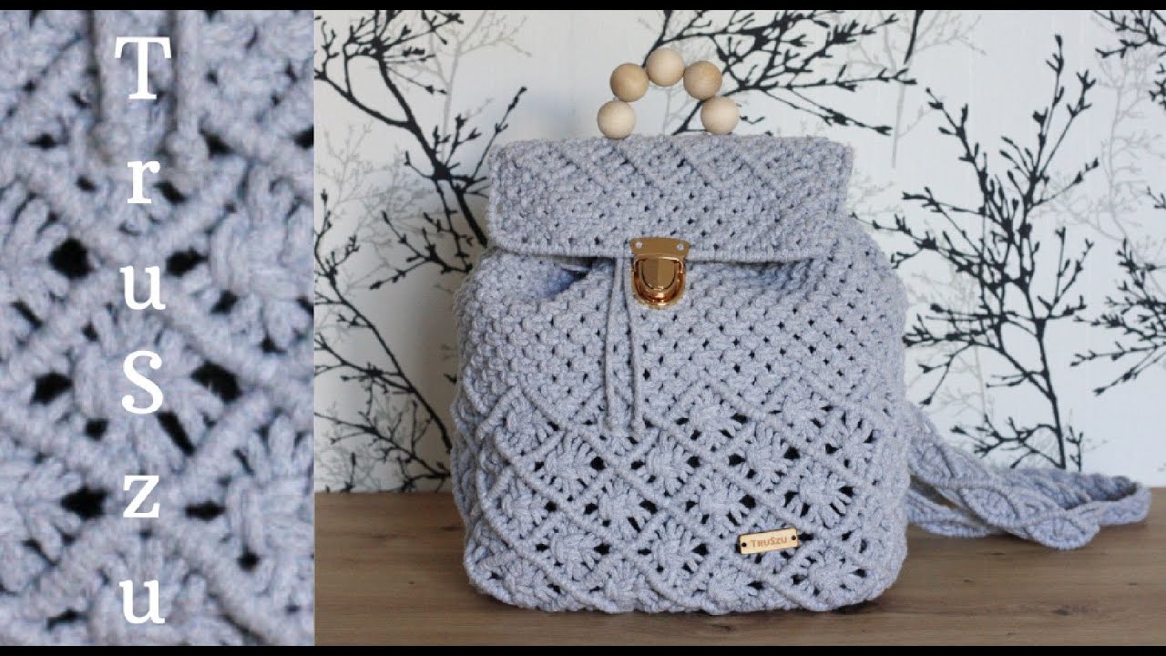 DIY Macrame Backpack Tutorial / MAKRAMA Plecak / How To Make Macrame Backpack /  Jak Zrobić Plecak