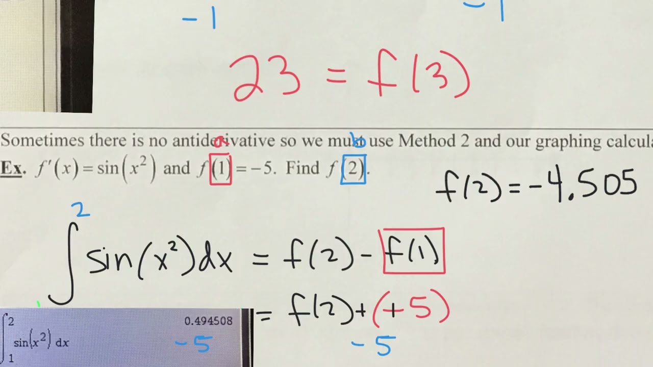 Fundamental Theorem of Calculus part 1