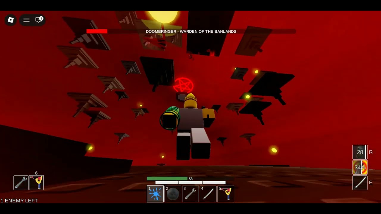 Doom bringer vs. The big ball  (Combat Initiation)