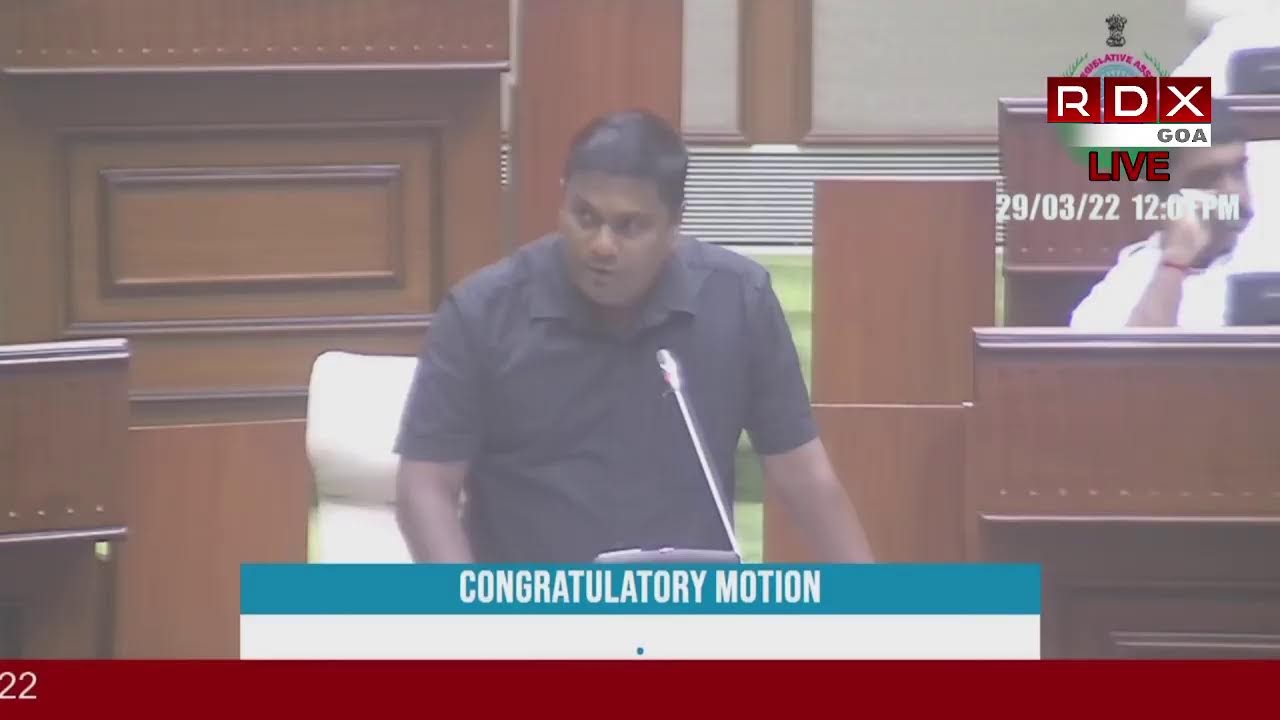 RDXGOA LIVE : Goa Legislative Assembly Session : Day 1 | 29 March 2022