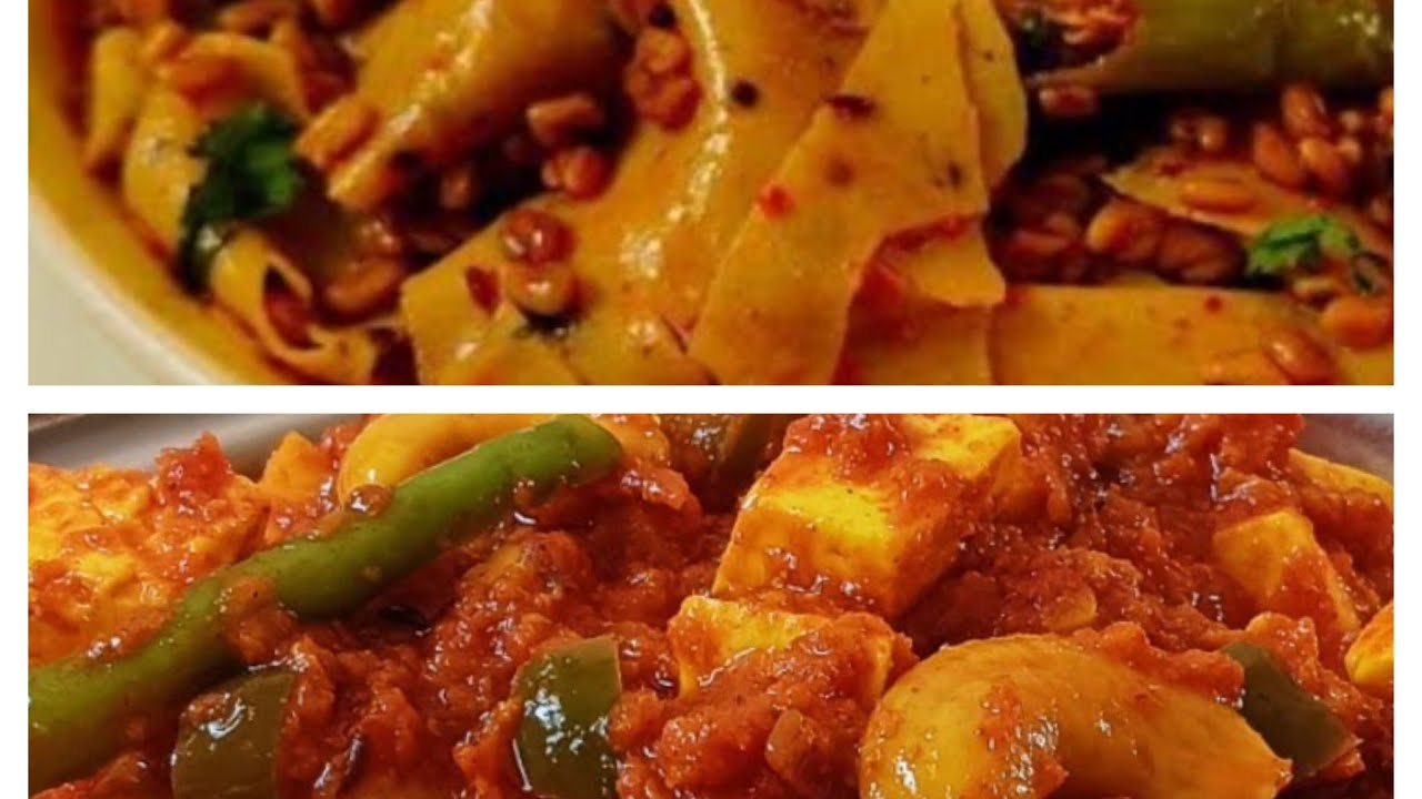 शरदी में बनाए दो प्रकार की स्वादिष्ट राजस्थानी सब्जी | Haldi Panner Ki Sabji | Methi Papad Ki Sabji 