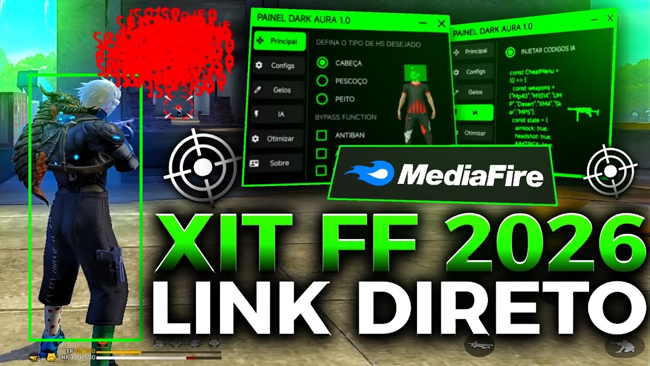 XIT FF 2026 ATUALIZADO 🚀 FFH4X ANDROID & IPHONE VIP | PAINEL GRÁTIS | REGEDIT MOBILE 📂 LINK DIRETO