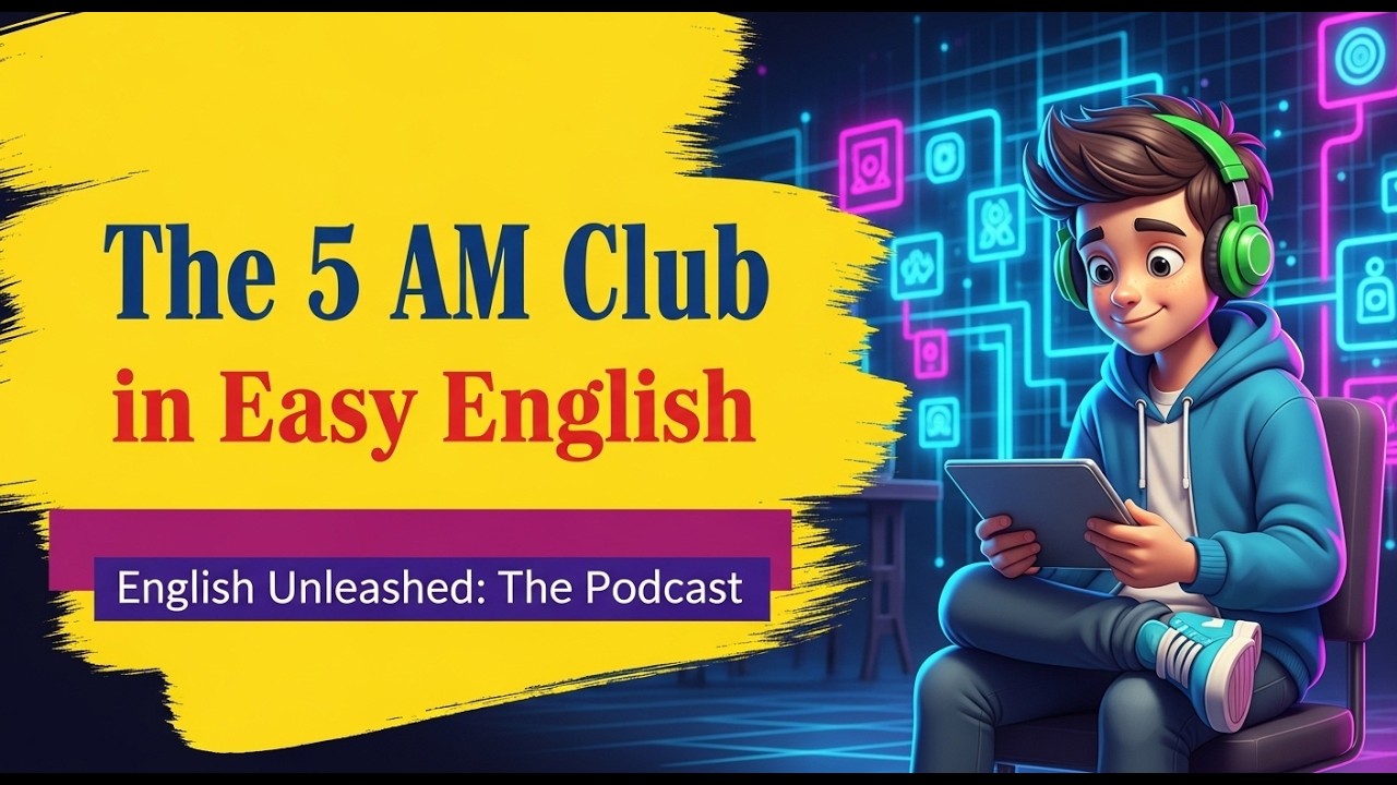 Untitled Video The 5 AM Club Summary in Easy English   Learn English with Podcast A2–B1 Listening Sh