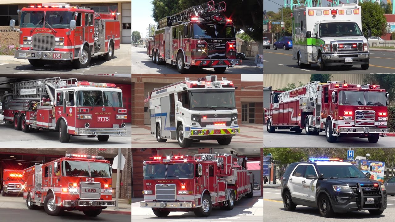 Fire Trucks Police & EMS Responding Compilation 2024 #6: May 2024 Recordings
