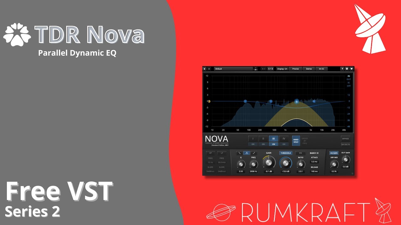 Rumkraft TV - Free VST Series Ep. 2 – TDR NOVA | The Ultimate Free Dynamic EQ!