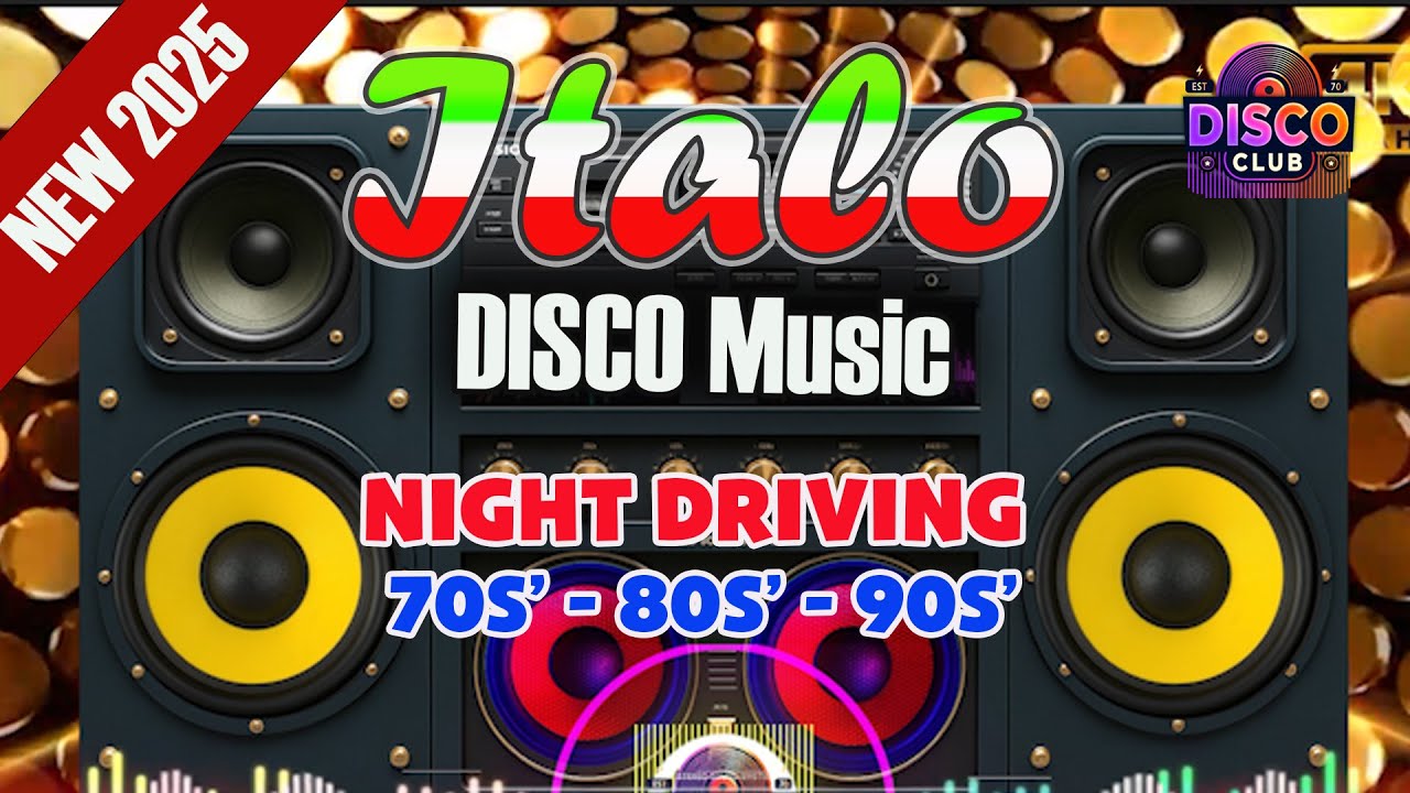 Italo Disco Driving Music 🎧 New Mix 2025 Instrumental & Eurobeat Megamix | DJ Bass Boosted