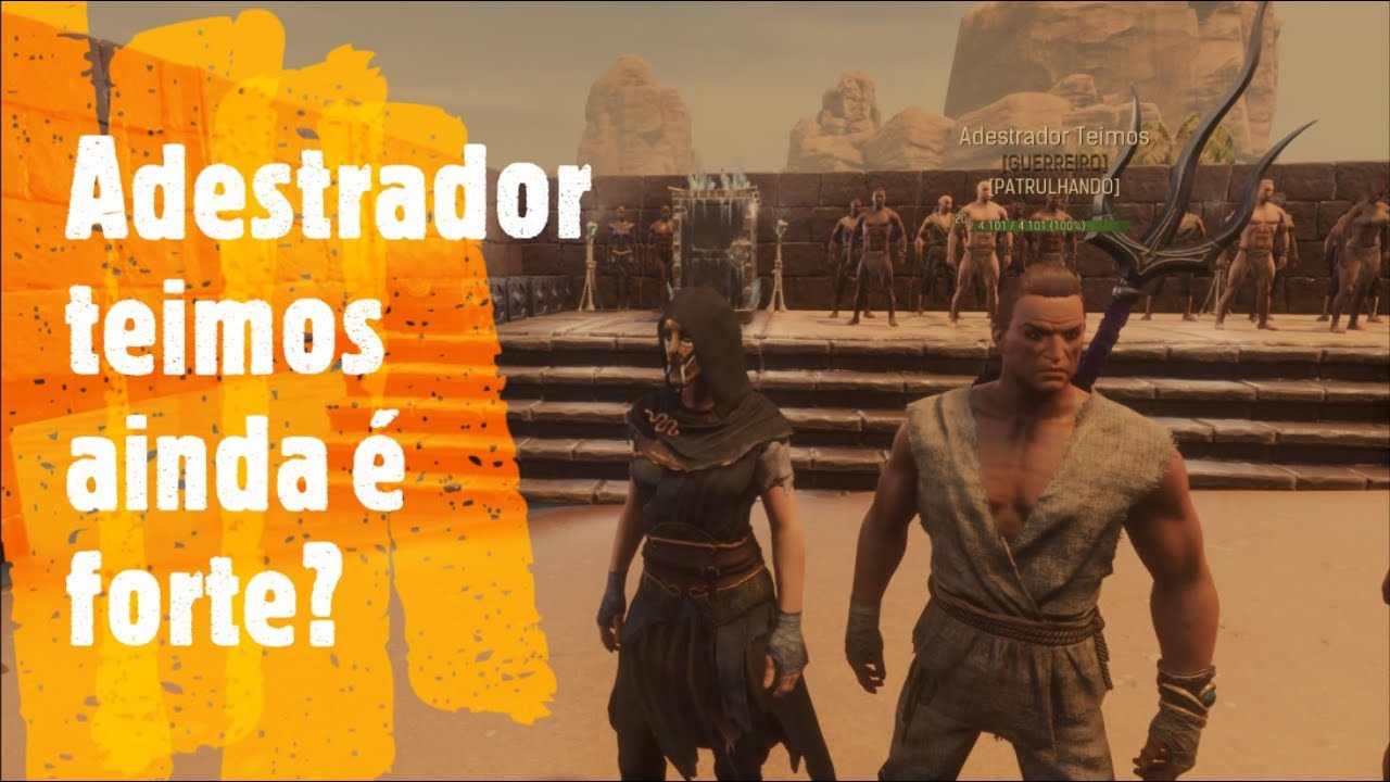 Conan exiles, como esta o adestrador teimos na age of war