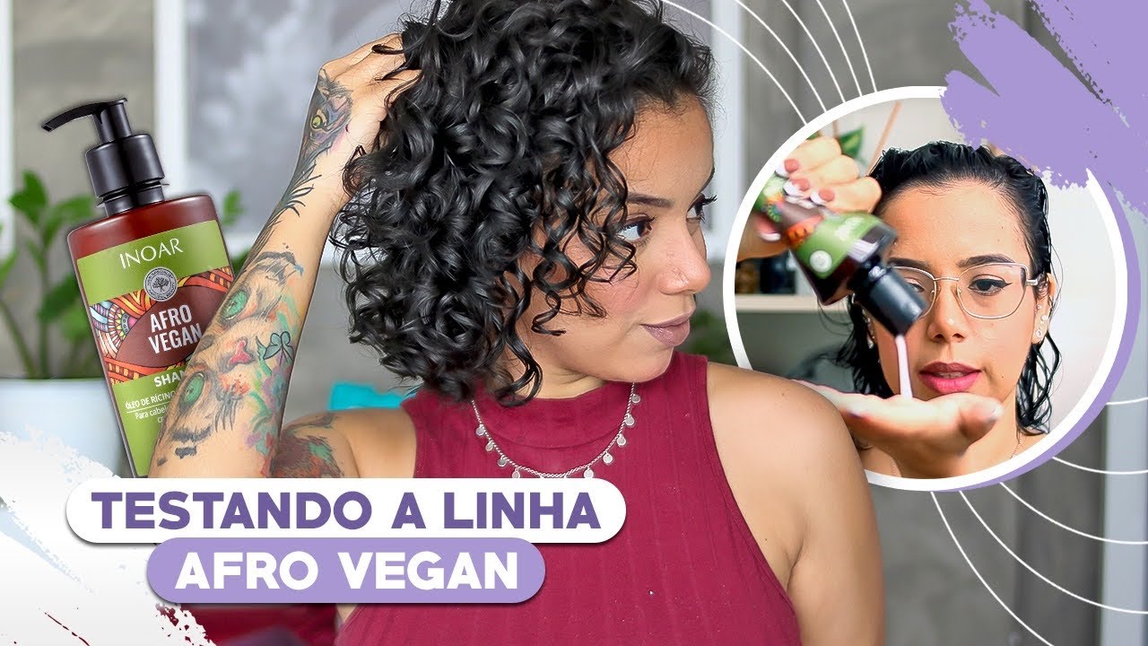 TESTANDO A LINHA AFRO VEGAN DA INOAR - Tamires Maia