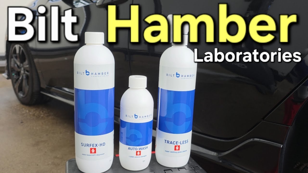 Bilt Hamber APC Pre-Wash Surfex HD Auto-Wash Vehicle Shampoo and Trace-Less Glass Cleaner