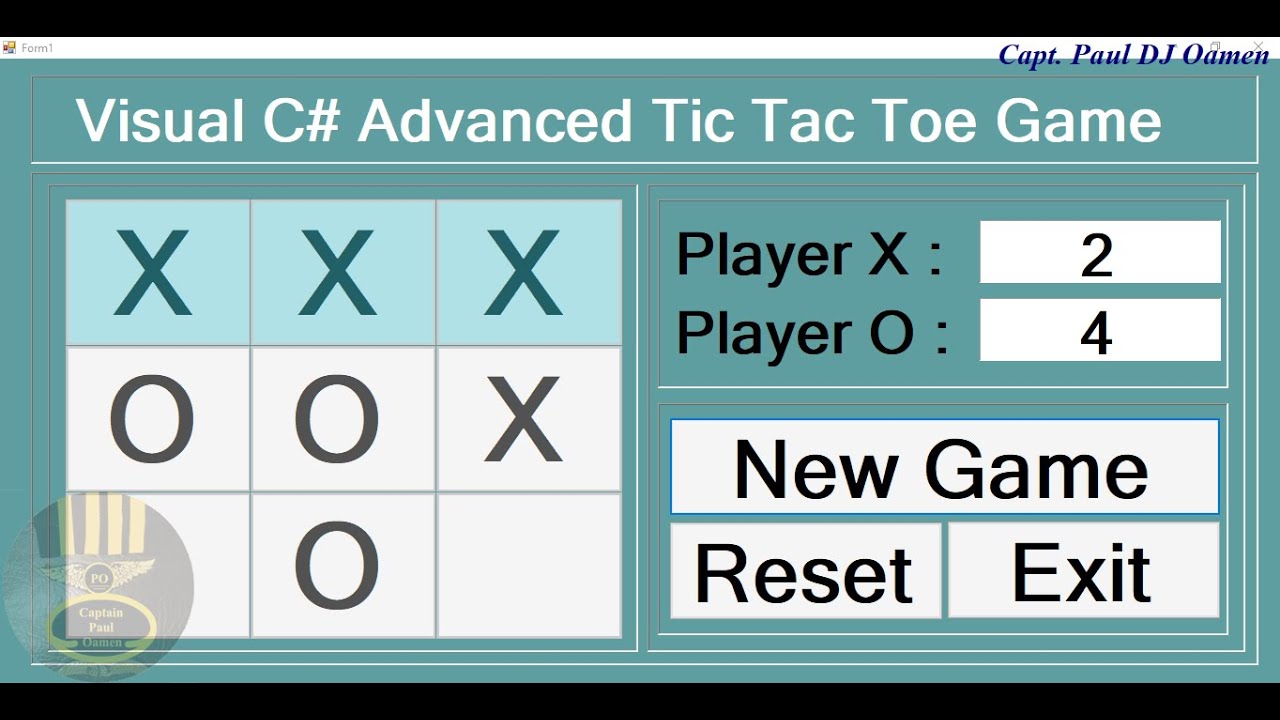 How to Create Advanced Tic Tac Toe Game in C#