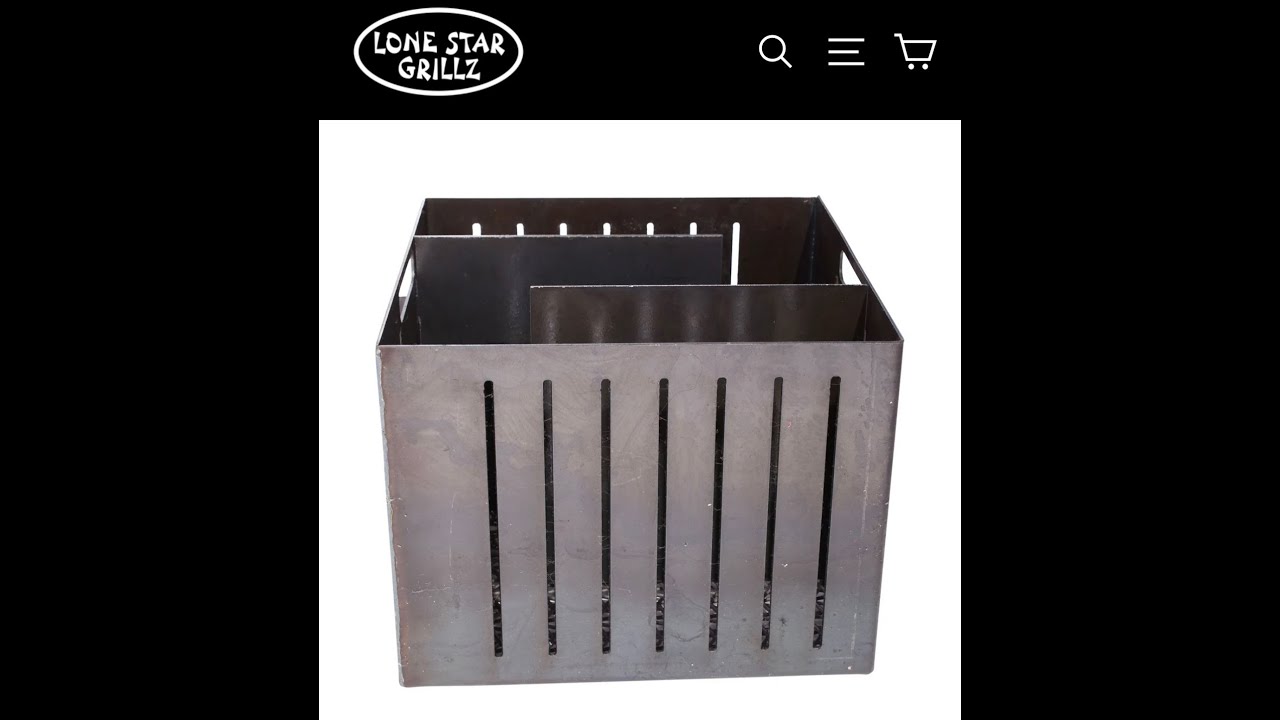 Lone Star Grilz Charcoal “S” Basket