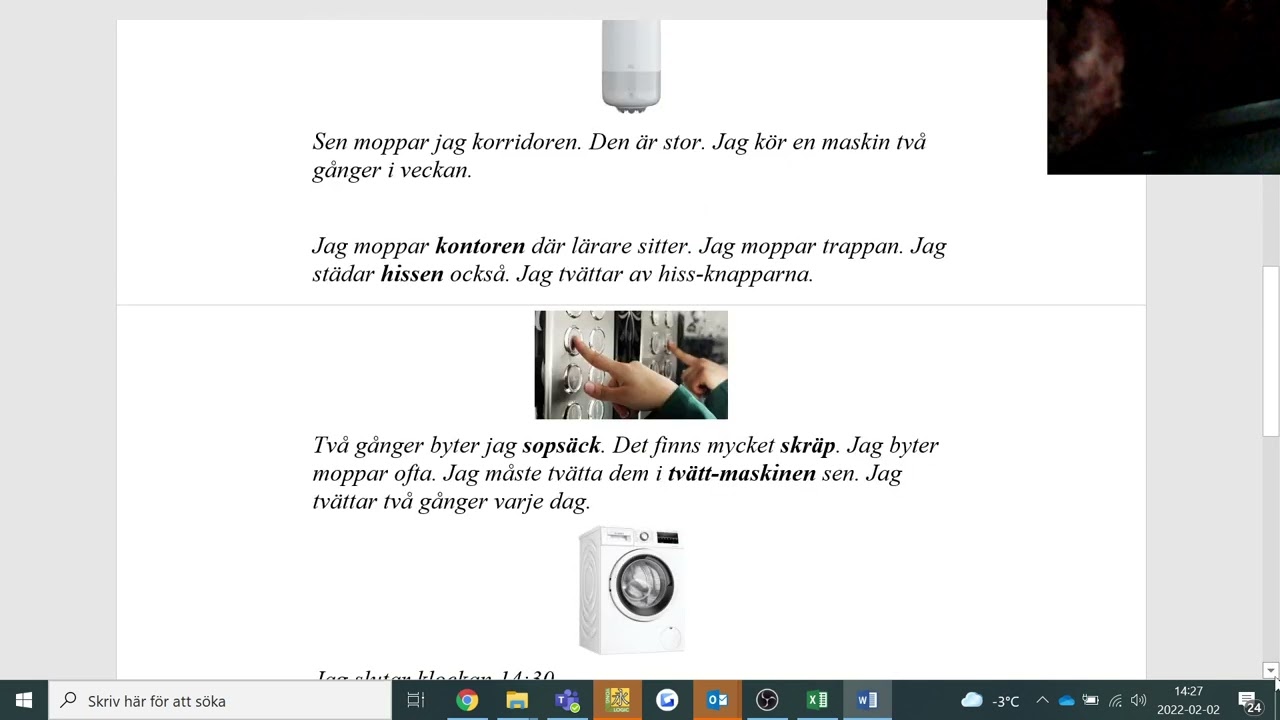 Ahmed jobbar som lokalvårdare