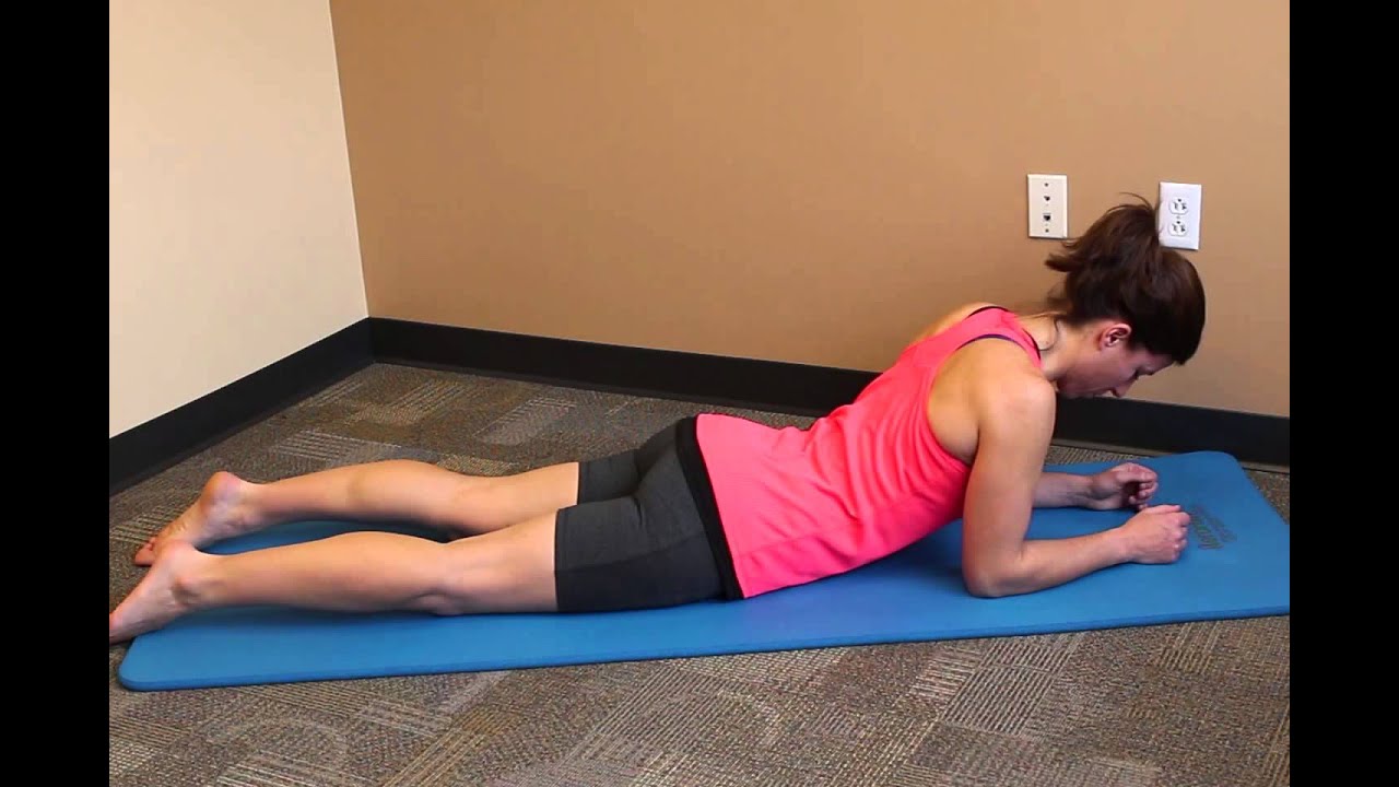 Prone Press Up On Elbows