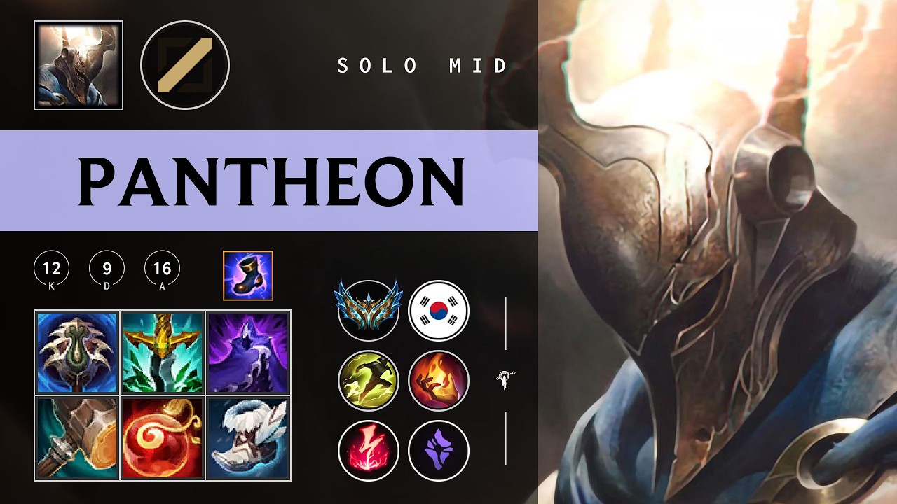 Pantheon Mid vs Yasuo - KR Challenger Patch 26.06