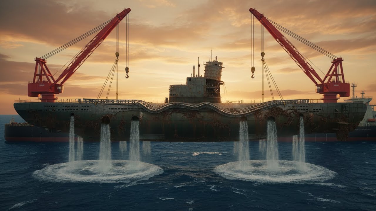 Full Restoration: WWII Japanese I-400 Submarine Aircraft Carrier - Salvage to Sea Trial