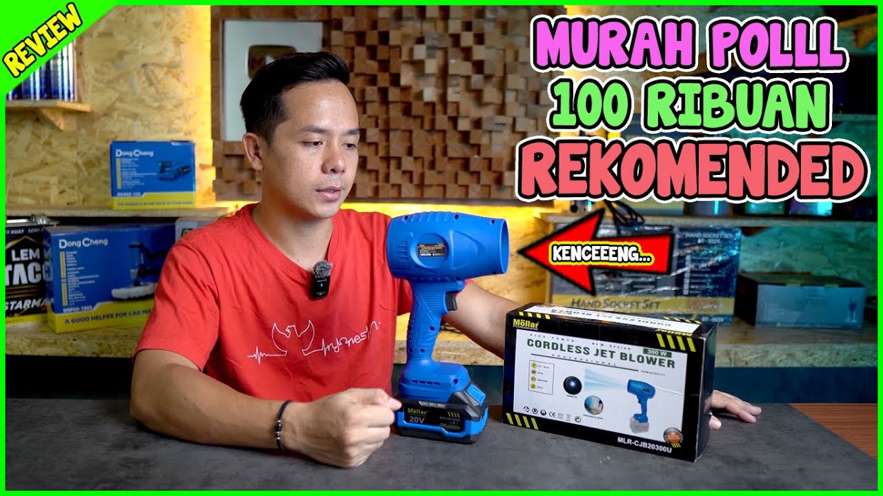 JET BLOWER CANGGIH TANPA KABEL! Solusi Cepat Bersih & Kering untuk Bengkel & Workshop MLR-CJB20300U