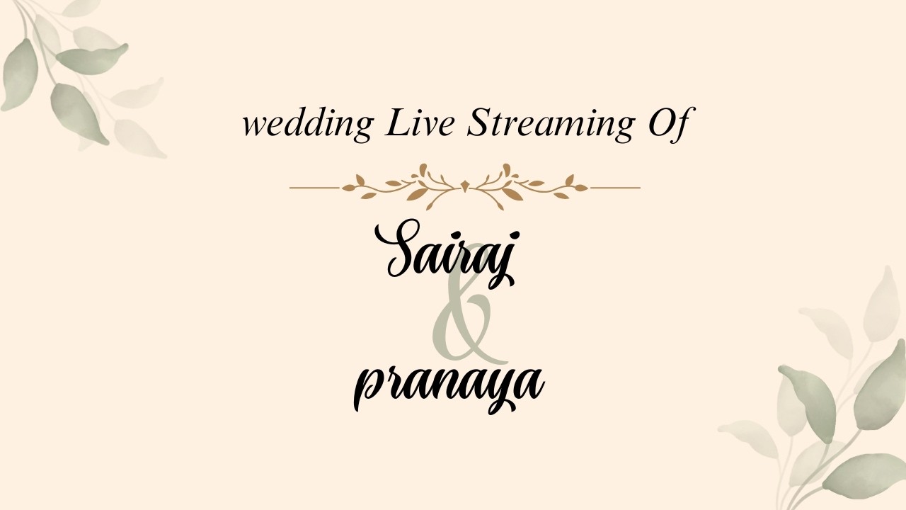 Celebrate our Big day with us live | SAIRAJ & PRANAYA