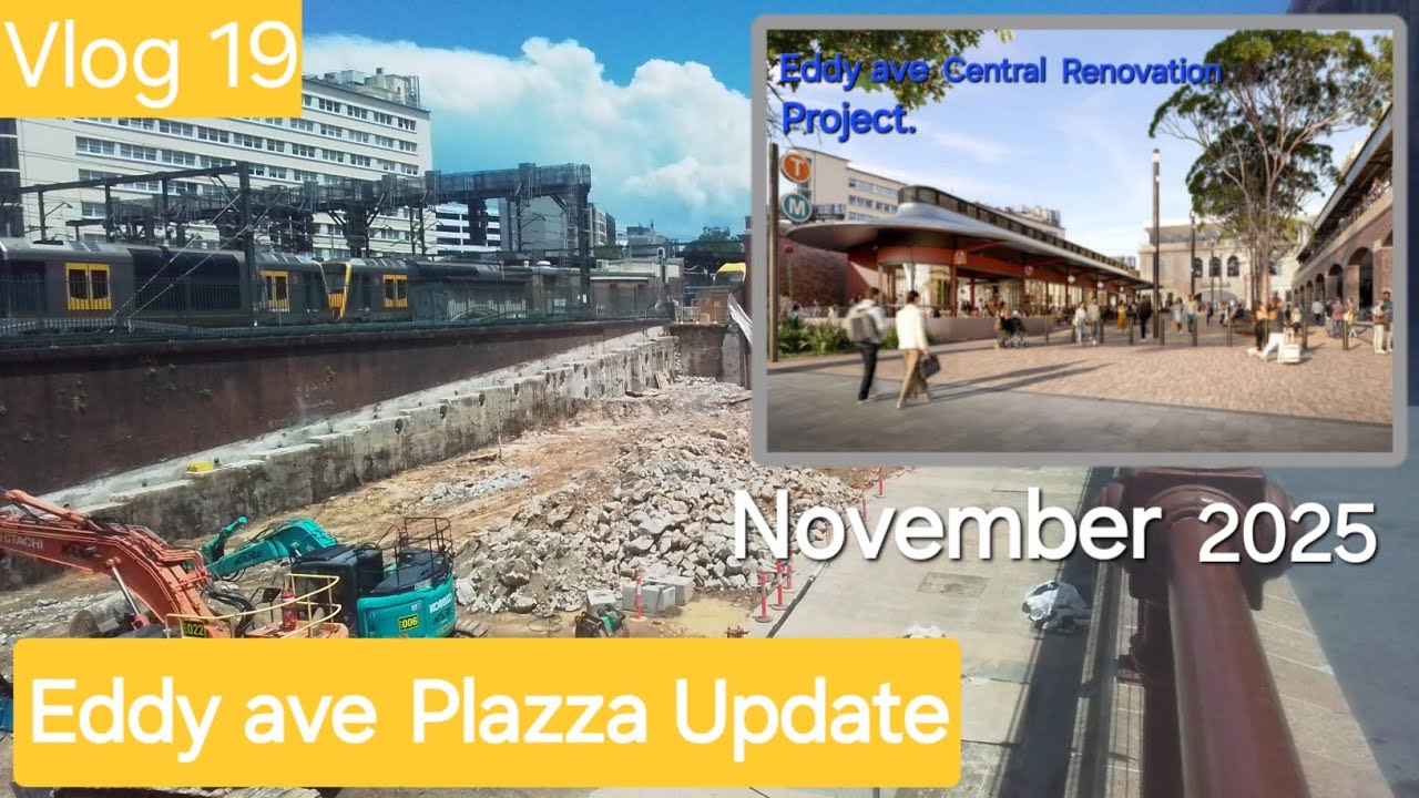 Sydney trains vlog 19 Central Station Eddy Ave Pazza Update 22nd November 2025.