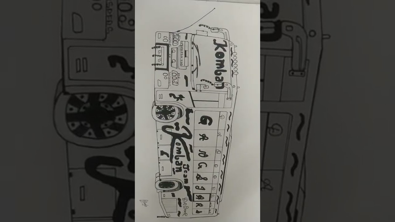 komban bus drawing part 2