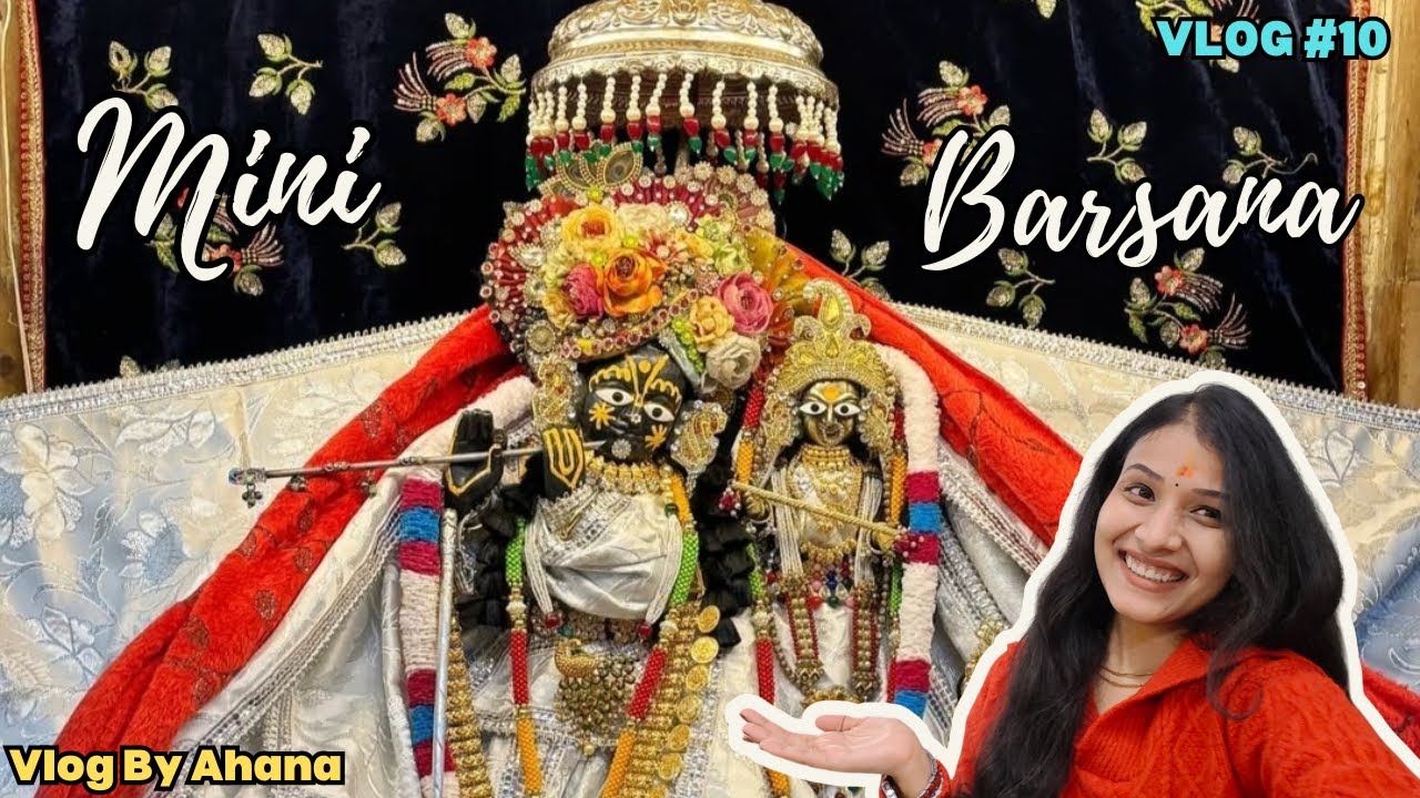 Mini Barsana in Delhi 🌼| Shri ladli ji Maharaj Mandir | Vlog By Ahana #trending #vlog #delhi