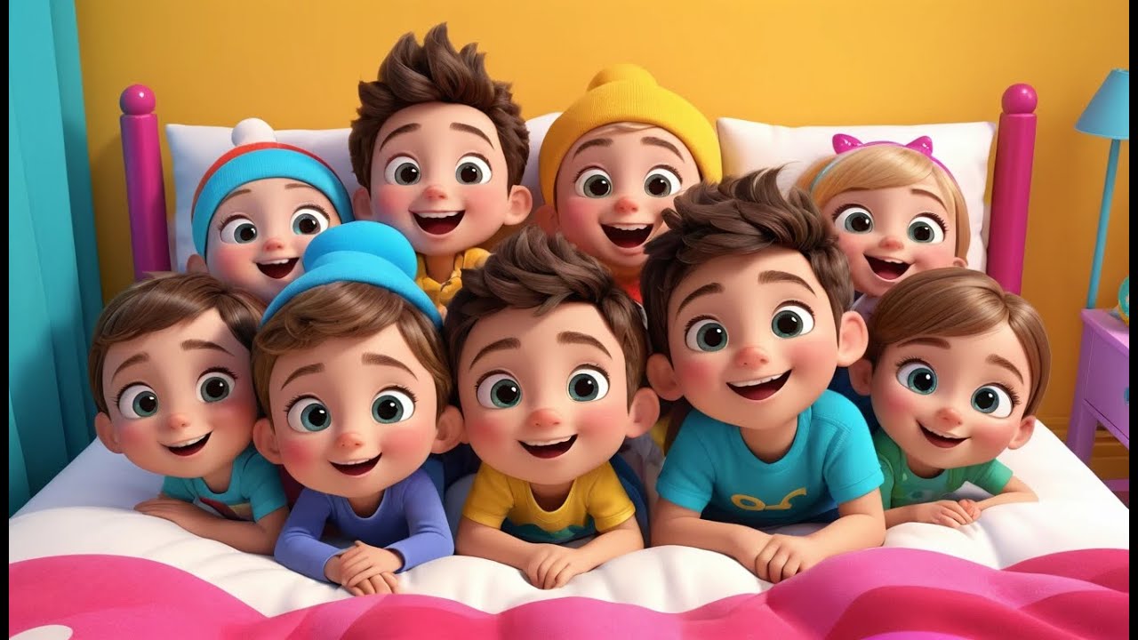 A Ram Sam Sam Ten in the Bed – Hot Air Balloon Journey | Fun Counting Song for Kids | Sing Along