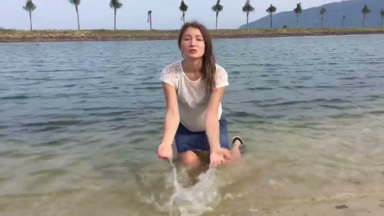 &bull;WETLOOK&bull;💦 Alsu Bounty💋 wet denim skirt&bull;