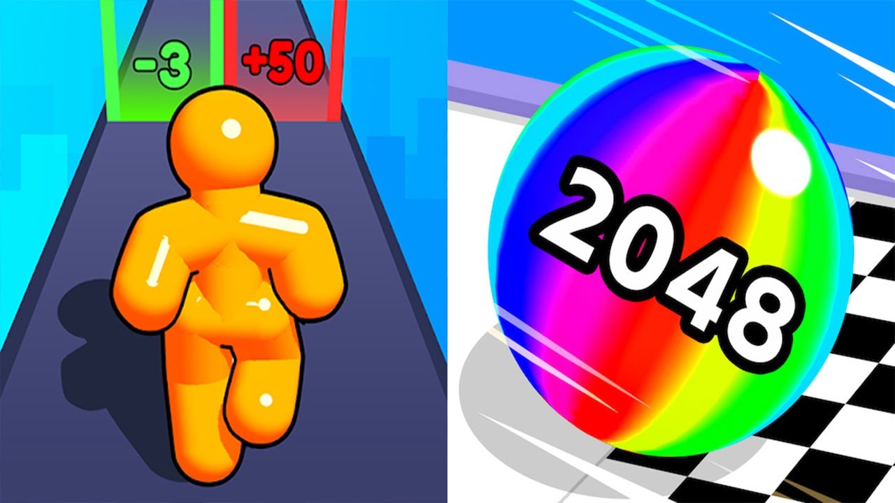 Tall Man Run VS Ball Run 2048 - All Levels Gameplay Android iOS Ep 1